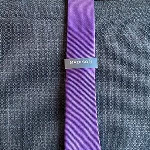 New with tags - solid purple tie